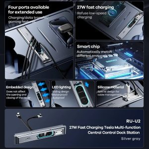 هاب 4 پورت USB-C ریمکس مدل RU-U2 | مشکی | سرویس ویژه دیجی کالا: 7 روز تضمین بازگشت کالا
