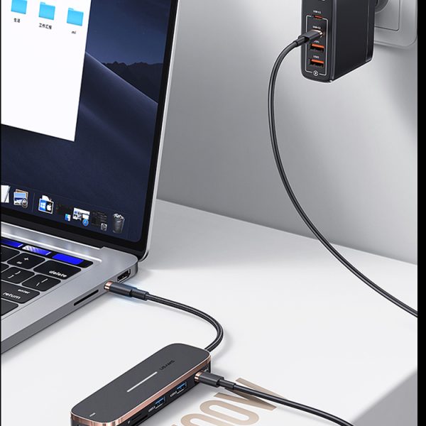 هاب 6 پورت USB-C یوسمز مدل SJ575 | مشکی | سرویس ویژه دیجی کالا: 7 روز تضمین بازگشت کالا