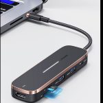 هاب 6 پورت USB-C یوسمز مدل SJ575 | مشکی | سرویس ویژه دیجی کالا: 7 روز تضمین بازگشت کالا